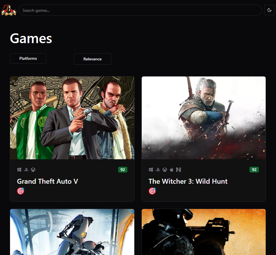 Rawg Like - Game Hub